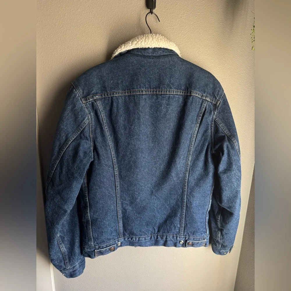 Vintage 70s Levi’s Sherpa Denim Jacket, Size 36L.